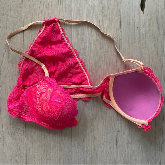 Victoria’s Secret PINK Racerback Pink Lace Bra - Picture 5 of 5